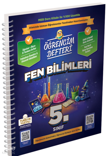 Murat Yayınları 5.Sınıf Fen Bilimleri Öğrencim Defteri | benlikitap.co