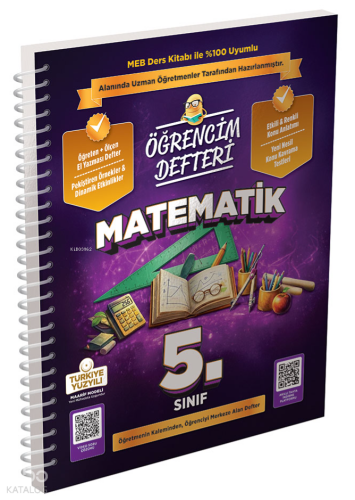 Murat Yayınları 5.Sınıf Matematik Öğrencim Defteri | benlikitap.com