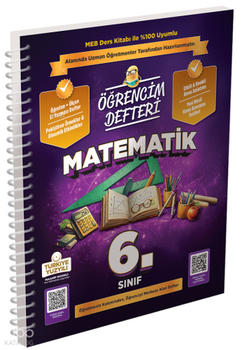 Murat Yayınları 6.Sınıf Matematik Öğrencim Defteri | benlikitap.com