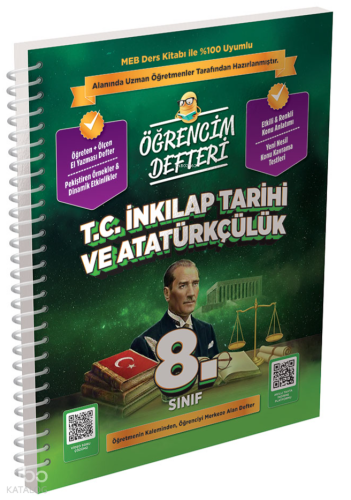 Murat Yayınları 8.Sınıf T.C. İnkılap Tarihi ve Atatürkçülük Öğrencim D