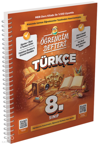 Murat Yayınları 8.Sınıf Türkçe Öğrencim Defteri | benlikitap.com