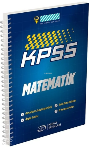 Murat Yayınları KPSS Matematik Defteri | benlikitap.com
