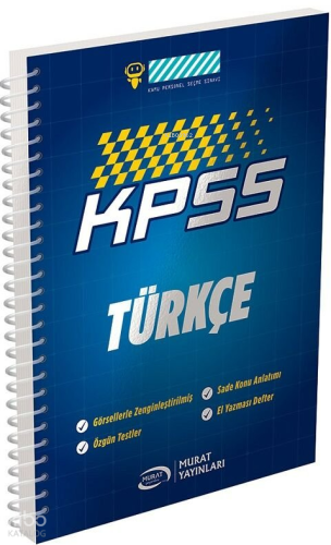 Murat Yayınları KPSS Türkçe Defteri | benlikitap.com