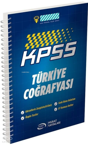 Murat Yayınları KPSS Türkiye Coğrafyası Defteri | benlikitap.com