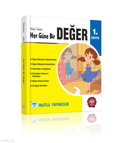 Mutlu Yayıncılık Her Güne Bir Değer 1. Seviye | benlikitap.com
