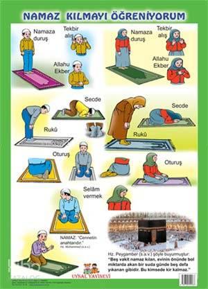 Namaz Kılmayı Öğreniyorum / Abdest Almayı Öğreniyorum Posteri | benlik