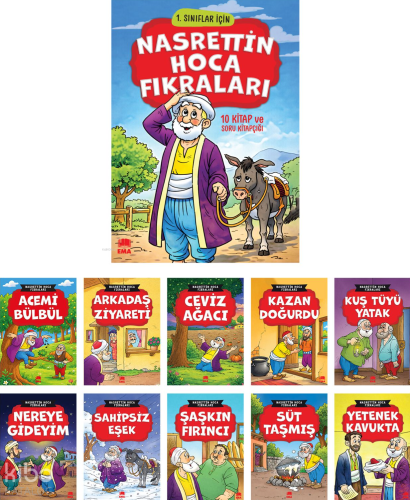 Nasrettin Hoca Fıkraları (10 Kitap+Soru Kitapçığı)