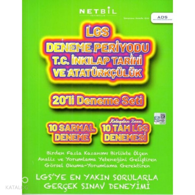 Netbil 8. Sınıf LGS T.C İnkılap Tarihi ve Atatürkçülük Periyot 20 li D