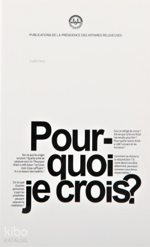 Niçin İnanıyorum - Fransızca