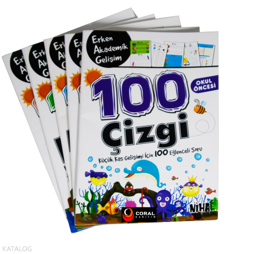 Niha Çocuk Okul Öncesi Erken Akademik Gelişim 100 Etkinlik (5 Kitap Se