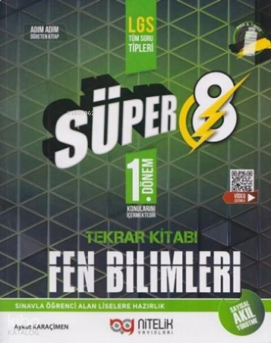 Nitelik 8.Sınıf Süper Fen Bilimleri Soru 1.Dönem Tekrar Kitabı