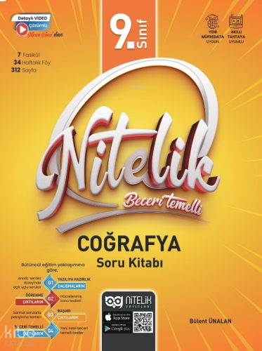 Nitelik 9. Sınıf Beceri Temelli Coğrafya Soru Kitabı | benlikitap.com