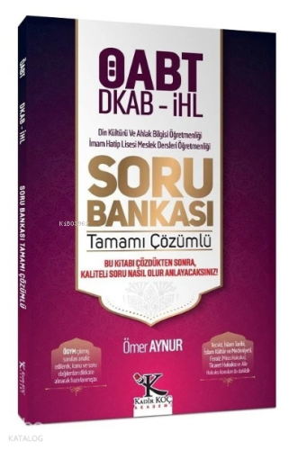 ÖABT Din Kültürü ve Ahlak Bilgisi Öğretmenliği Soru Bankası Çözümlü | 