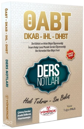 ÖABT Din Kültürü ve Ahlak Bilgisi ve DHBT Ders Notları | benlikitap.co