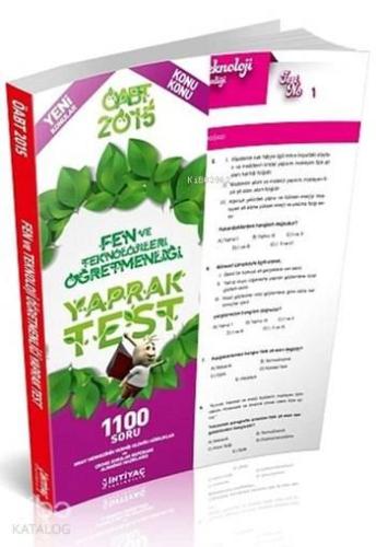 ÖABT Fen ve Teknoloji Öğretmenliği Çek Kopart Yaprak Test