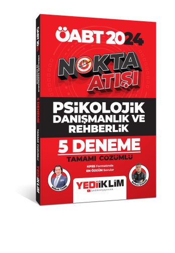 ÖABT Nokta Atışı Psikolojik Danışmanlık ve Rehberlik Tamamı Çözümlü 5 Deneme