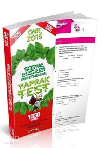 ÖABT Sosyal Bilgiler Öğretmenliği Çek Kopart Yaprak Test