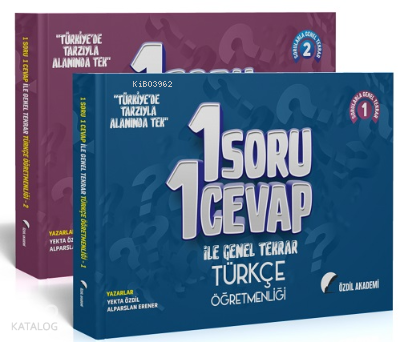 ÖABT Türkçe Öğretmenliği 1 Soru 1 Cevap ile Genel Tekrar Seti
