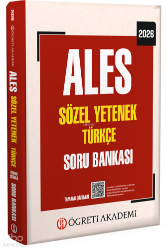 Öğreti Akademi 2026 ALES Sözel Yetenek Türkçe Tamamı Çözümlü Soru Bank