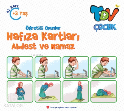 Öğretici Oyunlar Hafıza Kartları - Abdest Ve Namaz 42 Kart