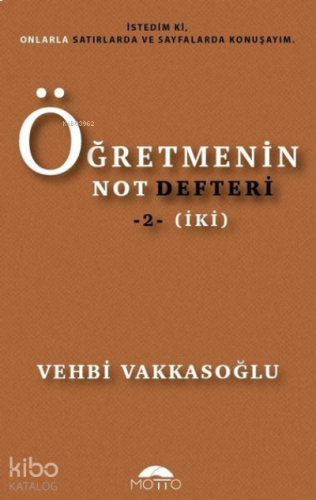 Öğretmenin Not Defteri 2 (İki) | benlikitap.com