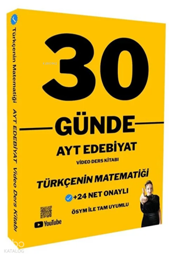 Oksijen Yayınları Türkçenin Matematiği AYT Edebiyat 30 Günde Video Der