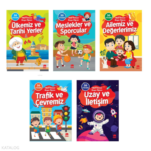 Okul Öncesi Boya Öğren(5 Kitap)