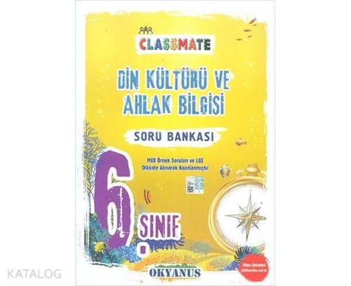 Okyanus 6. Sınıf Din Kültürü ve Ahlak Bilgisi Classmate Soru Bankası |