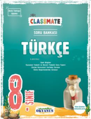 Okyanus LGS 8. Sınıf Classmate Türkçe Soru Bankası | benlikitap.com