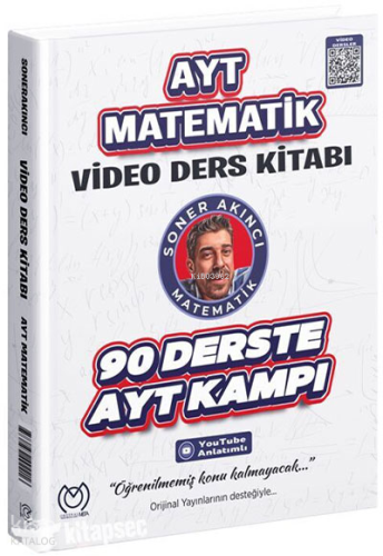 Orijinal Yayınları AYT Matematik Video Ders Kitabı Orijinal Meta Yayınları