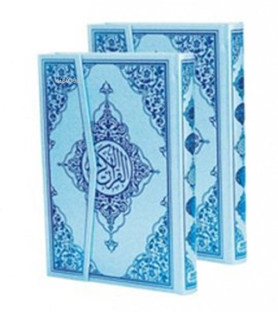 Kur'an-ı Kerim Bilgisayar Hatlı - Mavi Cilt (Orta Boy, Kod: M19) (Türk