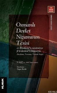 Osmanlı Devlet Nizamının Tesisi | benlikitap.com