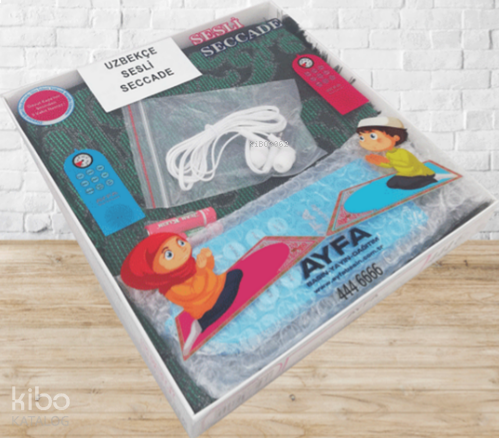 Öz505M-Eğitici Namaz Seti-Mavi Özbekçe - Sesli Seccade | benlikitap.co