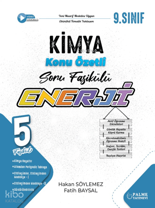Palme 9. Sınıf Enerji Kimya Konu Özetli Soru Fasikülleri (5 Fasikül)