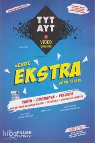 Palme Yayınları TYT AYT Tarih Coğrafya Felsefe Evde Ekstra Soru Kitabı 2020 Özel Palme 
