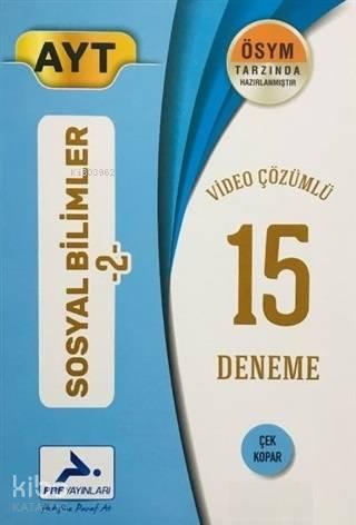 Paraf Yayınları AYT Sosyal Bilimler 2 Tamamı Çözümlü 15 Deneme Paraf 