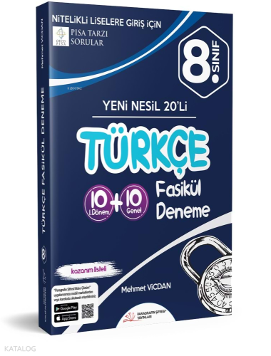 Paragrafın Şifresi 8. Sınıf LGS Türkçe Denemeleri (10+10X20)