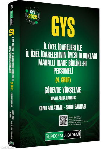 Pegem Akademi 2026 GYS İl Özel İdareleri ile İl Özel İdarelerinin Üyes