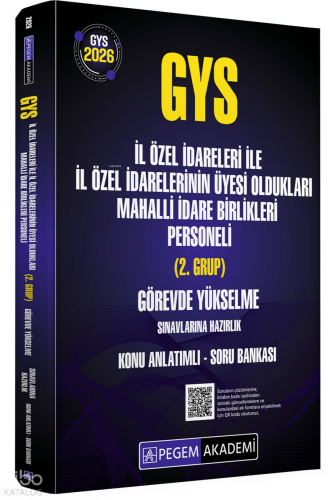 Pegem Akademi 2026 GYS İl Özel İdareleri ile İl Özel İdarelerinin Üyes