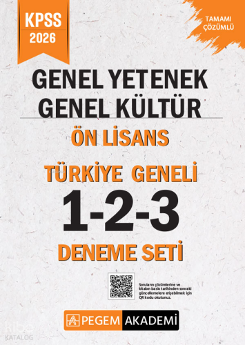 Pegem Akademi 2026 KPSS Genel Yetenek Genel Kültür Lise-Ön Lisans Tama