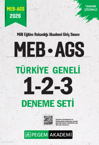 Pegem Akademi 2026 MEB AGS Tamamı Çözümlü Türkiye Geneli 1-2-3 Deneme 
