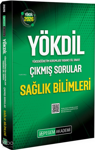 Pegem Akademi 2026 YÖKDİL Sağlık Bilimleri Çıkmış Sorular | benlikitap