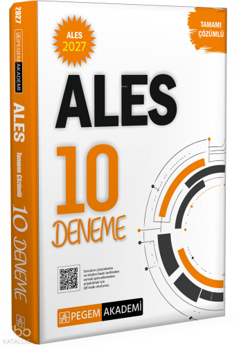 Pegem Akademi 2027 ALES Tamamı Çözümlü 10 Deneme | benlikitap.com