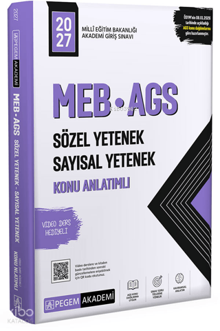 Pegem Akademi 2027 MEB AGS Konu Anlatımlı Sözel Yetenek Sayısal Yetene