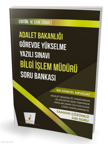 Pelikan GYS Adalet Bakanlığı Görevde Yükselme Yazılı Sınavı Bilgi İşle
