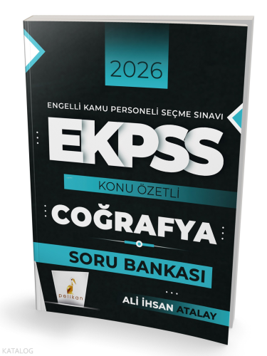 Pelikan Yayınevi 2026 E-KPSS Coğrafya Konu Özetli Soru Bankası