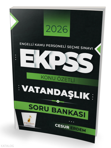Pelikan Yayınevi 2026 E-KPSS Vatandaşlık Konu Özetli Soru Bankası | be