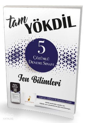 Pelikan Yayınevi Tam YÖKDİL Fen Bilimleri Dijital Çözümlü 5 Deneme Sın