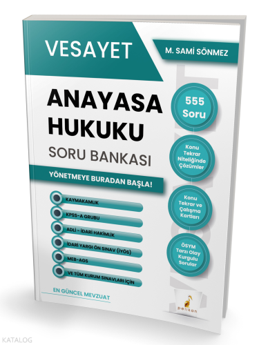 Pelikan Yayınevi Vesayet Anayasa Hukuku Soru Bankası | benlikitap.com