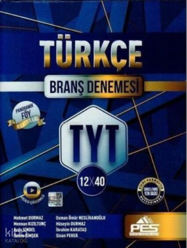 Pes Tyt Branş Deneme Türkçe 12*40 - 2022 | benlikitap.com